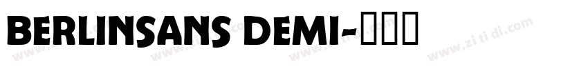 Berlinsans Demi字体转换